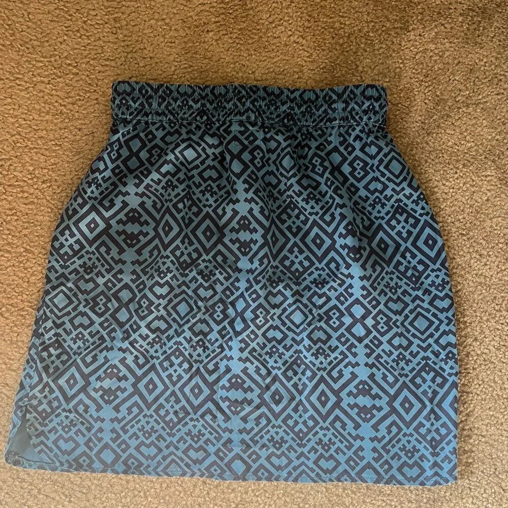Kavu Sunriver Skirt Indigo Size Medium Athletic Skirt, elastic waistband - Picture 4 of 7
